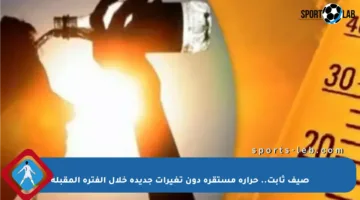 صيف ثابت.. حرارة مستقرة دون تغيرات جديدة خلال الفترة المقبلة